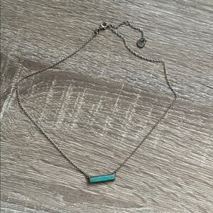Pura Vida Sterling Silver Necklace with Turquoise Bar